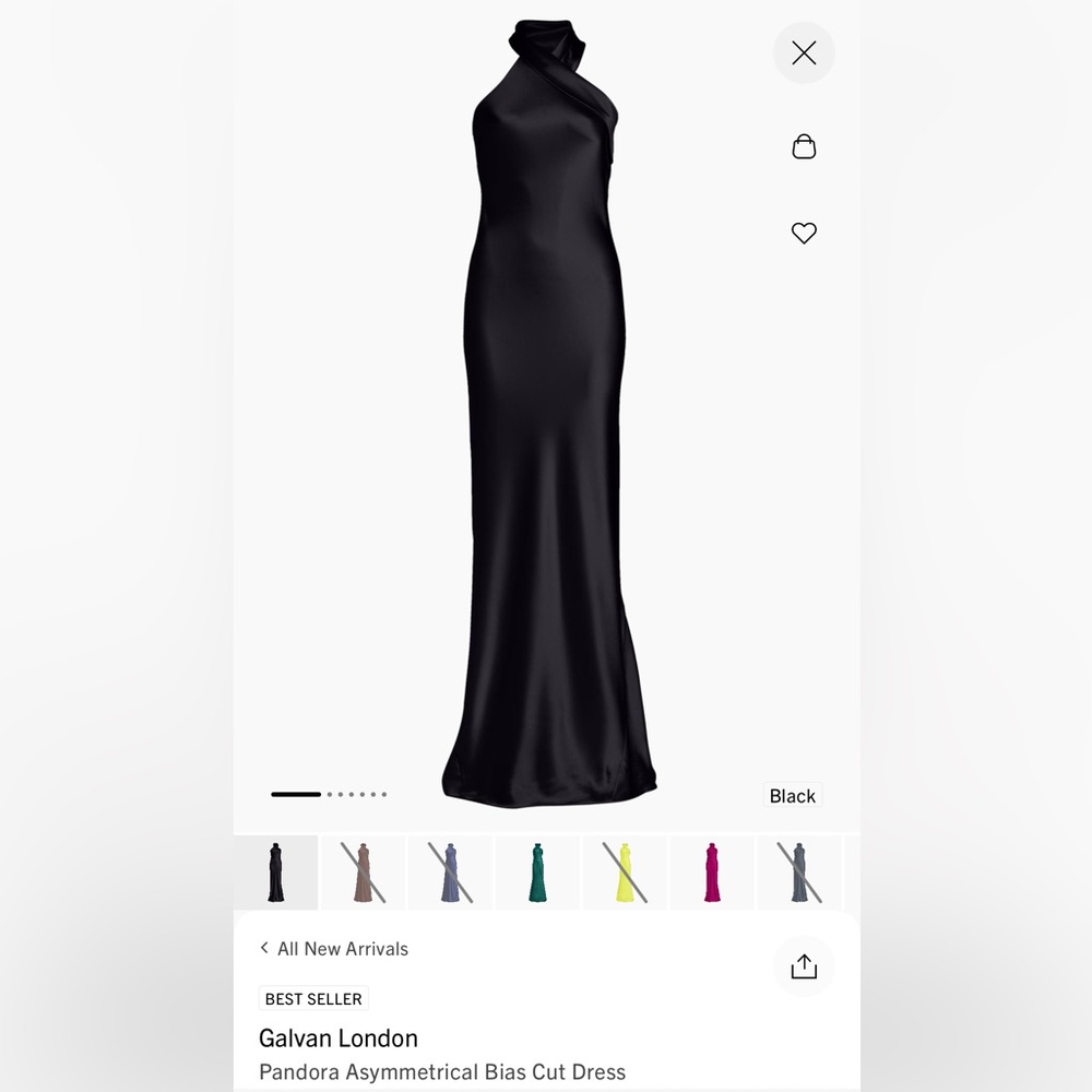ISO Galvan London Pandora Gown - Black